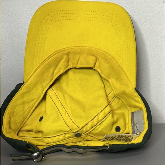 Vintage Brasil National Team Hat Cap Green Yellow Nike Strapback - Picture 4 of 5